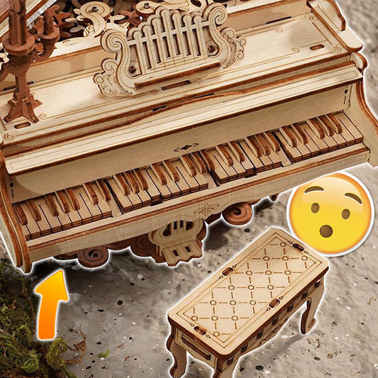 Unleash Creativity with the Robotime Rokr Magic Piano 3D Wooden Puzzle - GeniePanda