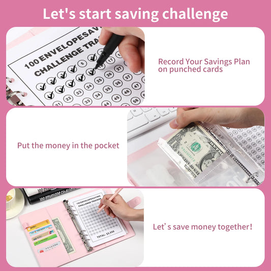 100 Envelope Savings Challenge Binder