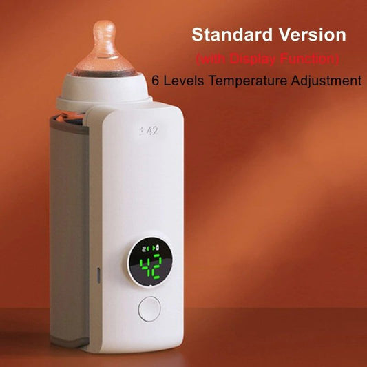 Rechargeable Baby Bottle Warmer with Temperature Display - GeniePanda