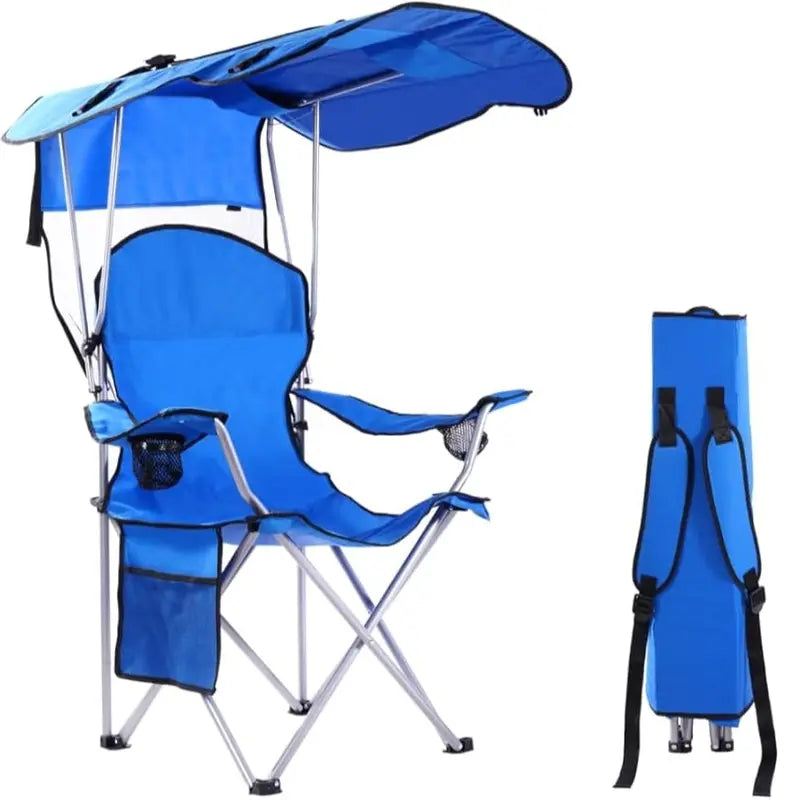 Camping Chair with Foldable Sunshade