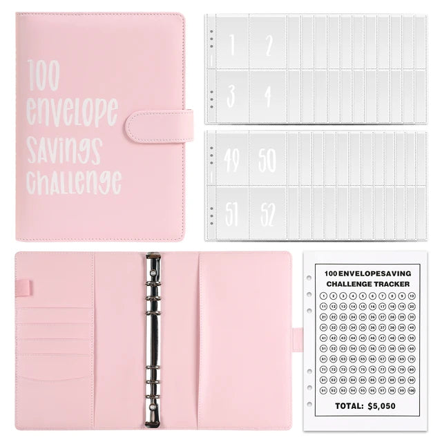 100 Envelope Savings Challenge Binder