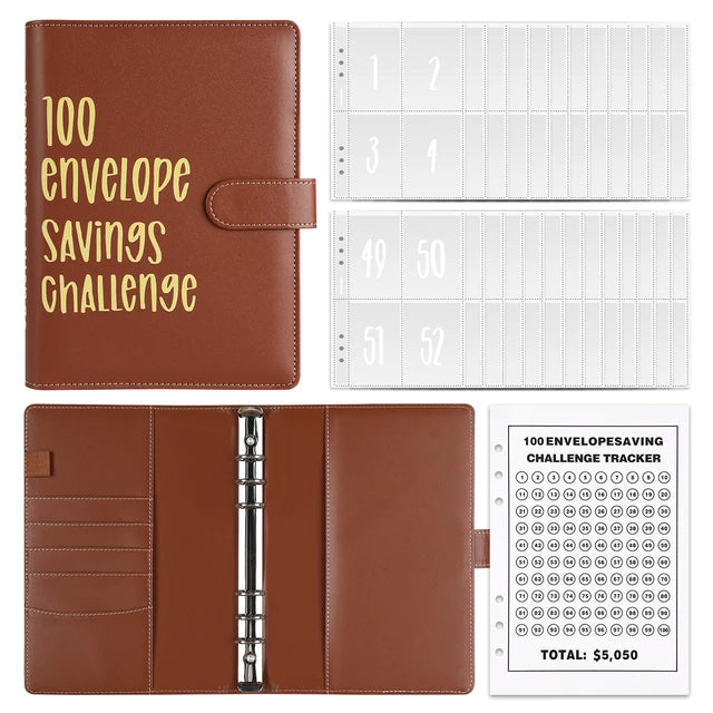 100 Envelope Savings Challenge Binder