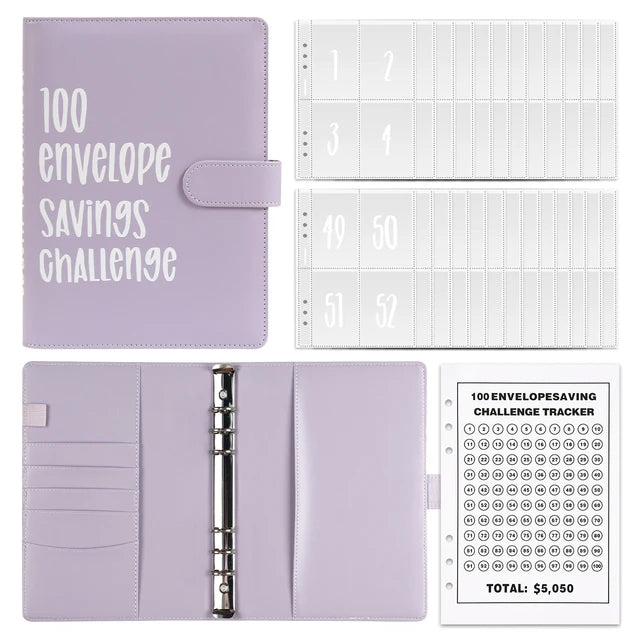 100 Envelope Savings Challenge Binder