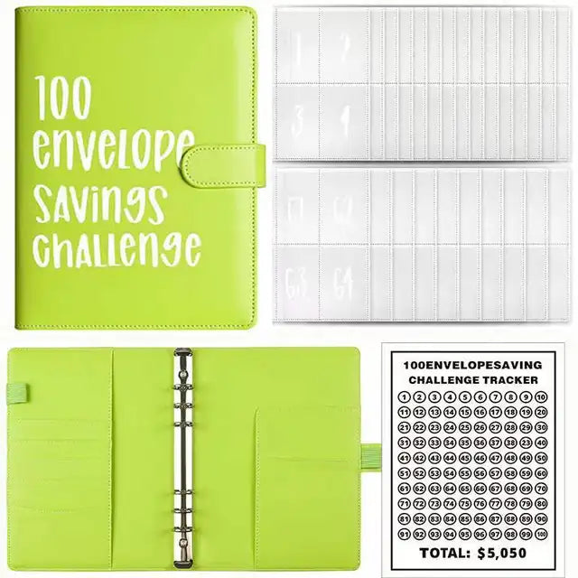 100 Envelope Savings Challenge Binder