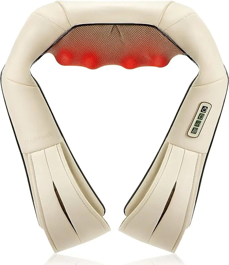 Neck Shoulder Back Massager with Heat - Shiatsu Massager Adjustable Relaxing Gift Plug-In Comfort