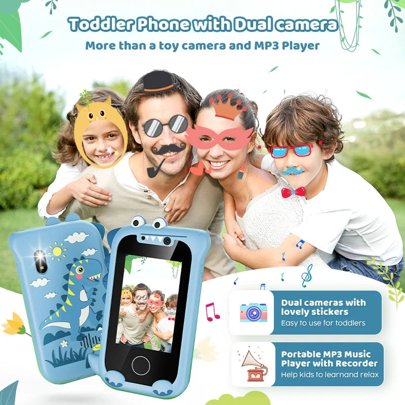 Kids Smart Phone Toys Children Learning Toy Camera HD IPS Touch Screen MP3 Music Player Educational Toy Boy Girl Birthday Gifts