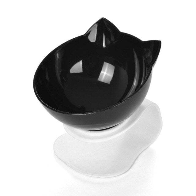 Pet Double Cat Bowl With Raised Stand - GeniePanda