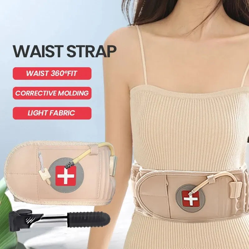 Air Waist Support Belt Medical Back Pain Relief Air Traction Spine Decompression Lumbar Inflatable Belt