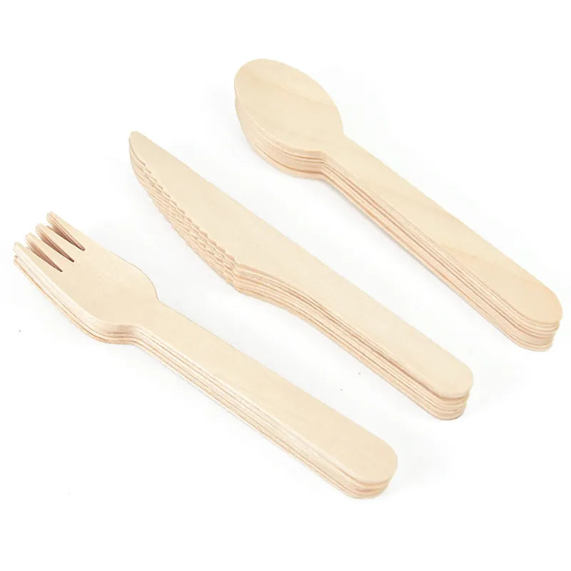 Disposable Wooden Cutlery Set