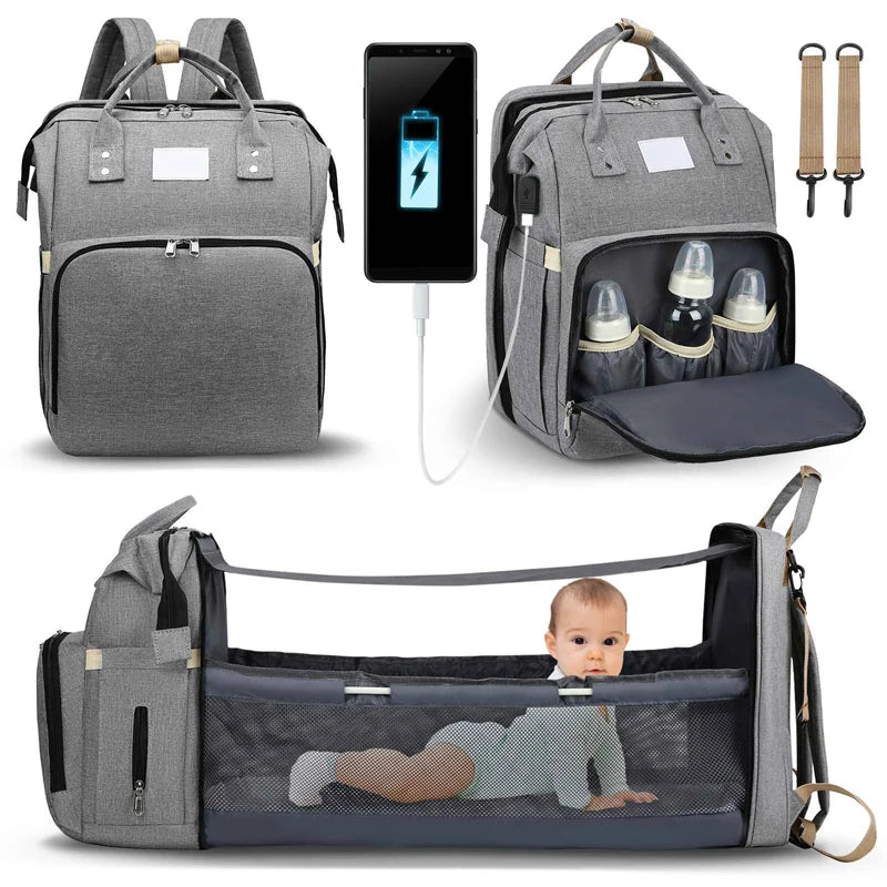 Baby Diaper Bag Backpack with Changing Table