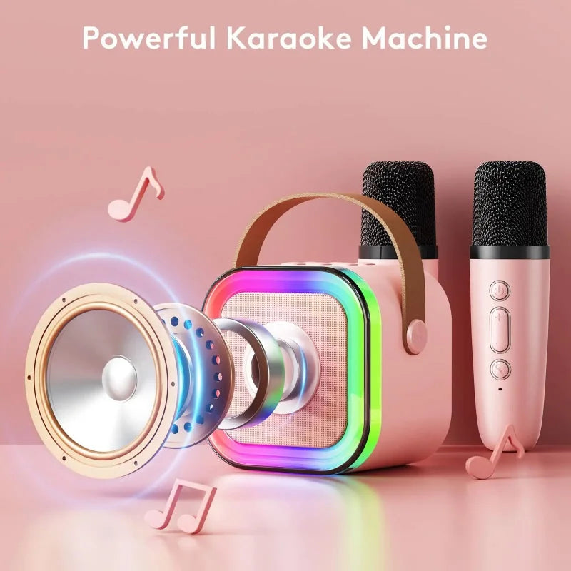 🎵Mini Karaoke Machine for Kids with Wireless Microphones