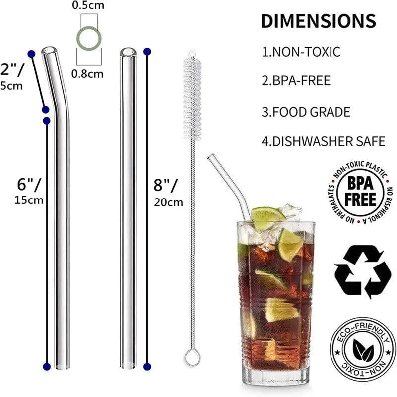 EcoSmooth Glass Straw Set