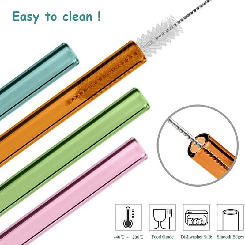 EcoSmooth Glass Straw Set