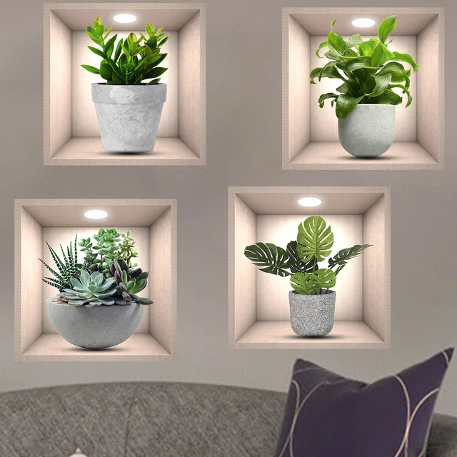 GreenBloom™ 3D Plant Wall Stickers