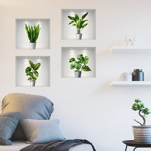 GreenBloom™ 3D Plant Wall Stickers