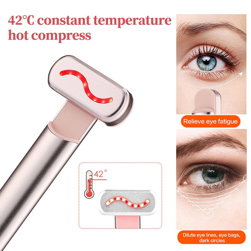 4-in-1 Red Light Therapy Skincare Wand - GeniePanda