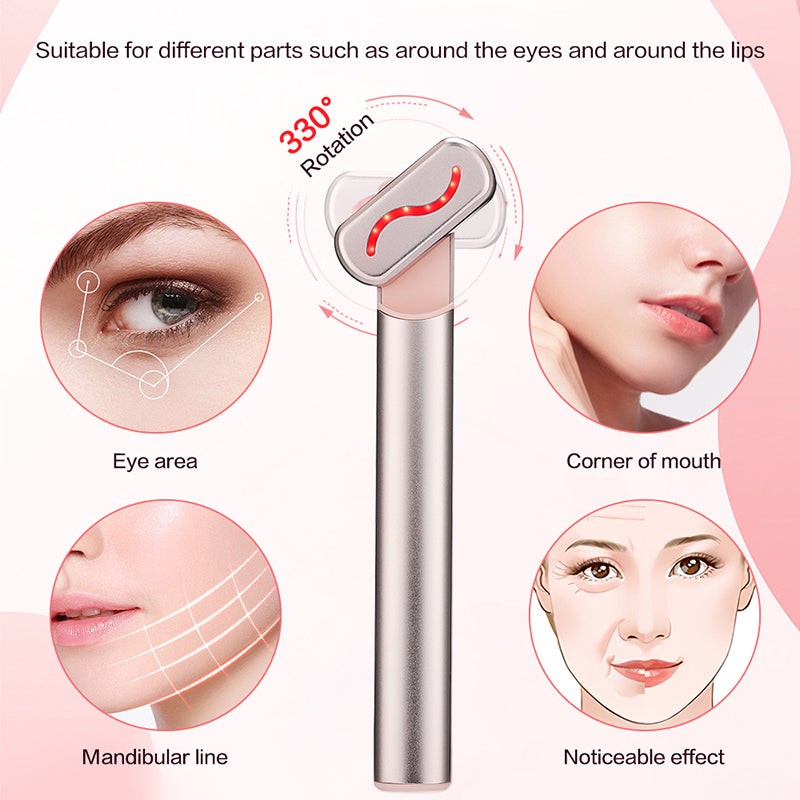 4-in-1 Red Light Therapy Skincare Wand - GeniePanda