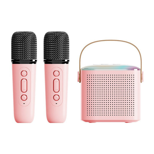🎵Mini Karaoke Machine for Kids with Wireless Microphones - GeniePanda