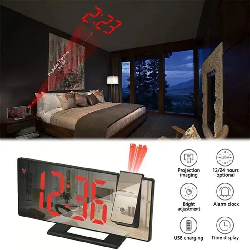 Smart Digital Projection Clock - GeniePanda