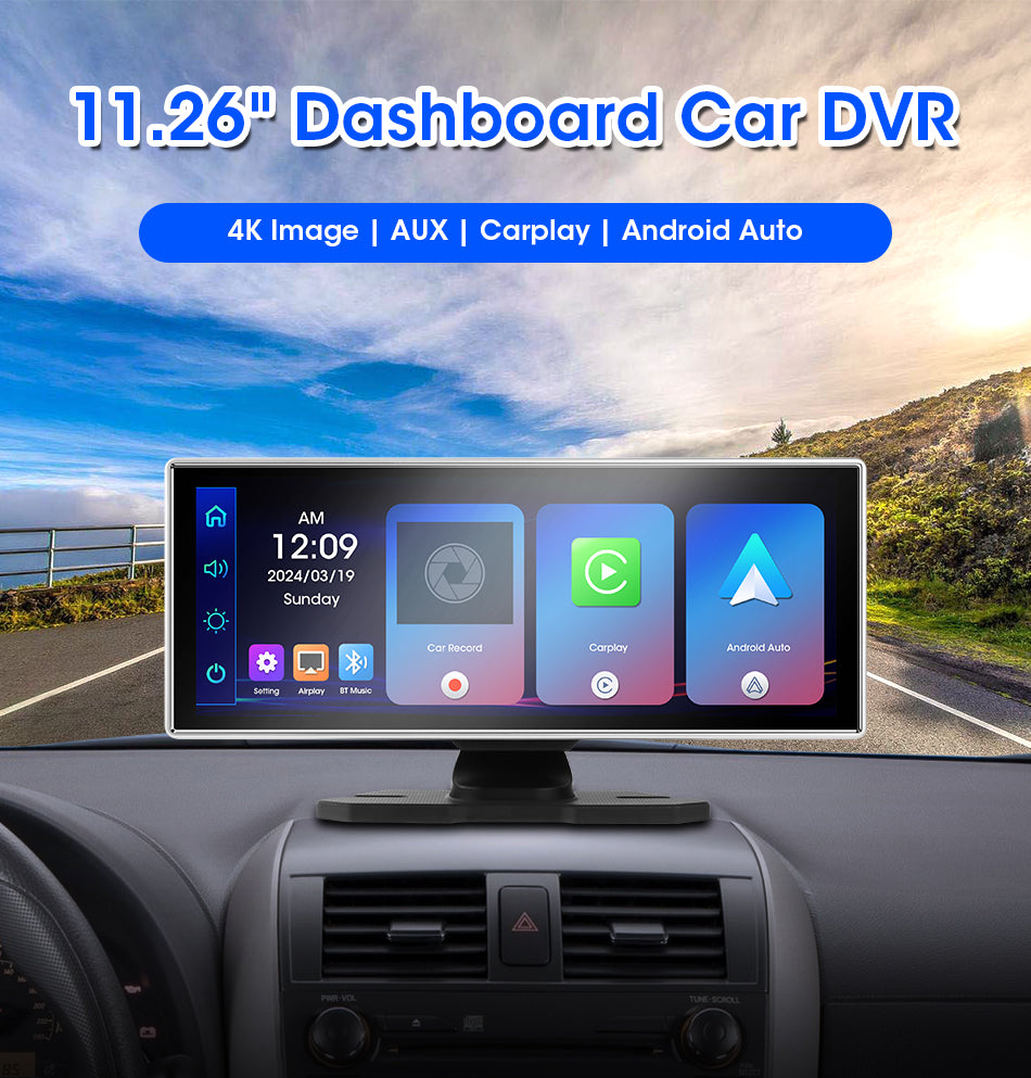 JMCQ ClearView™ 4K Dual Lens Car DVR