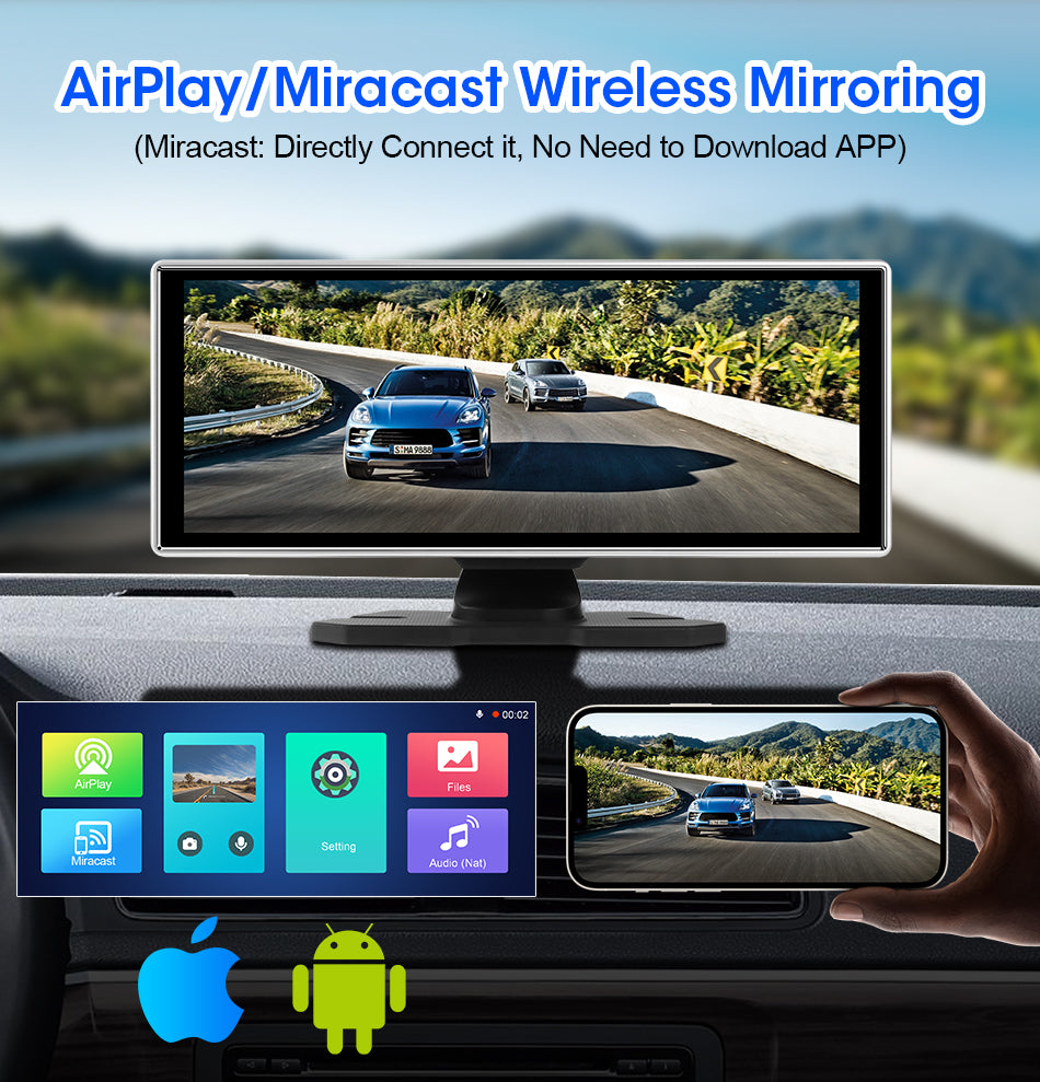 JMCQ ClearView™ 4K Dual Lens Car DVR