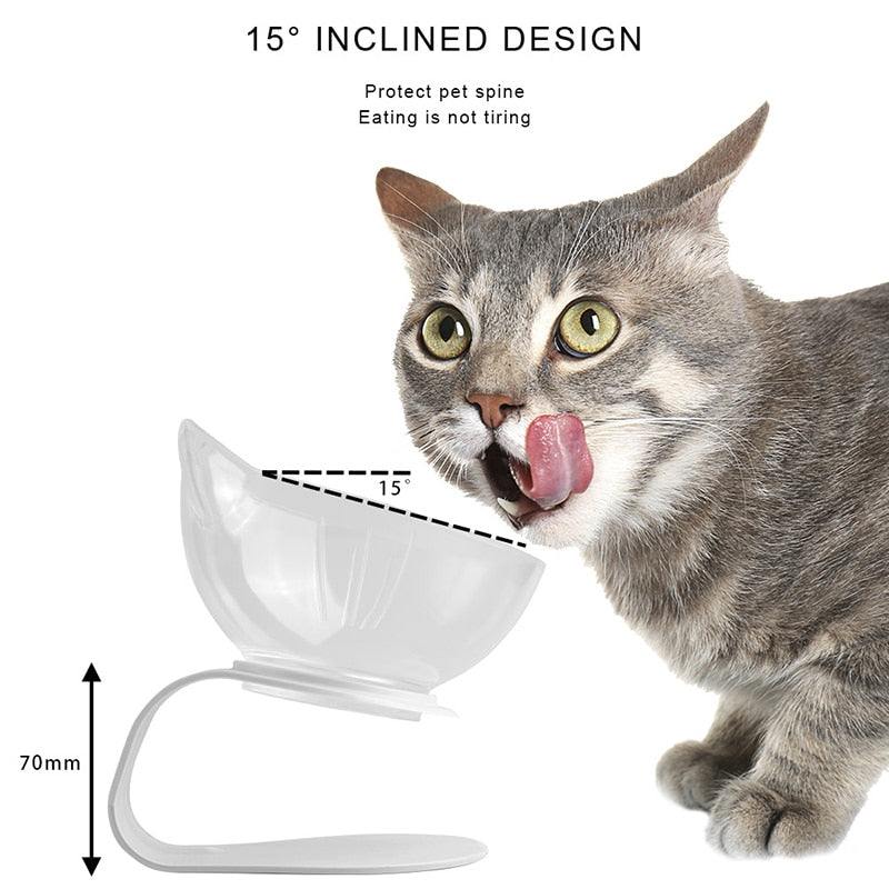 Pet Double Cat Bowl With Raised Stand - GeniePanda