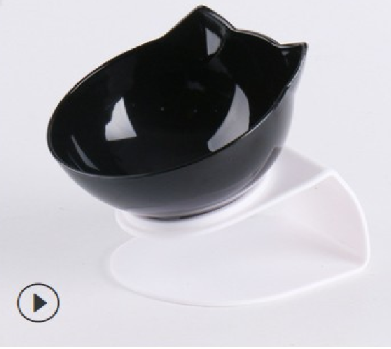 Pet Double Cat Bowl With Raised Stand - GeniePanda