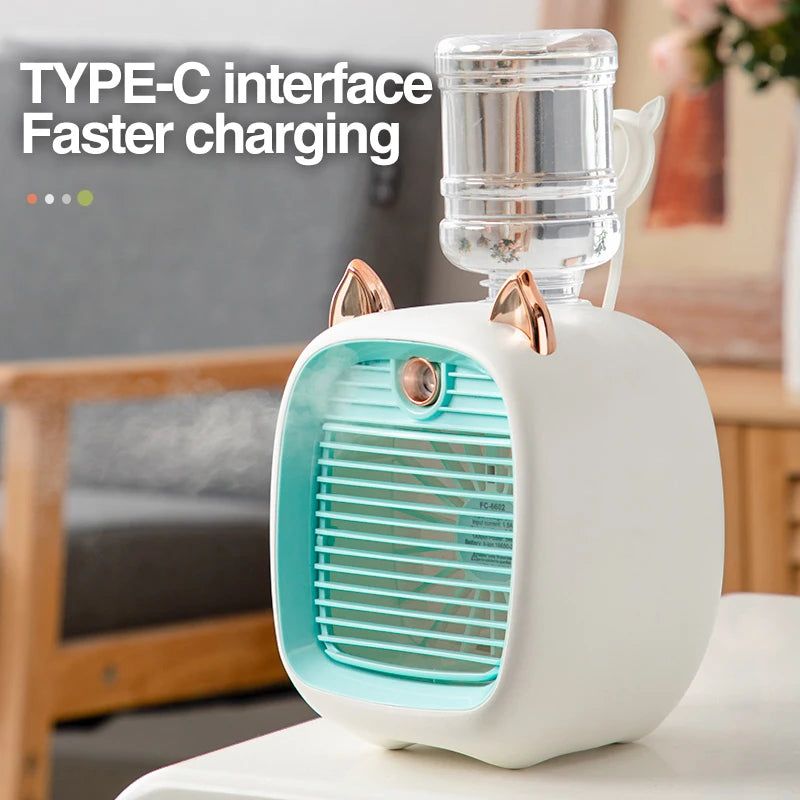 USB Mini Portable Air Conditioner with Humidifier - GeniePanda