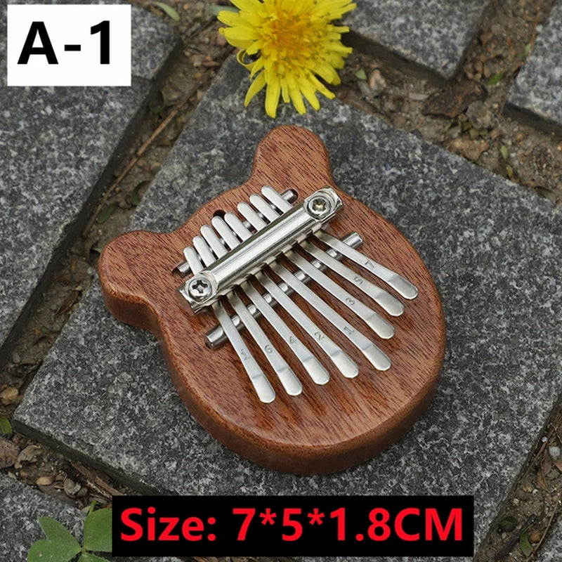 Mini 8-Key Kalimba Thumb Piano Pendant - GeniePanda