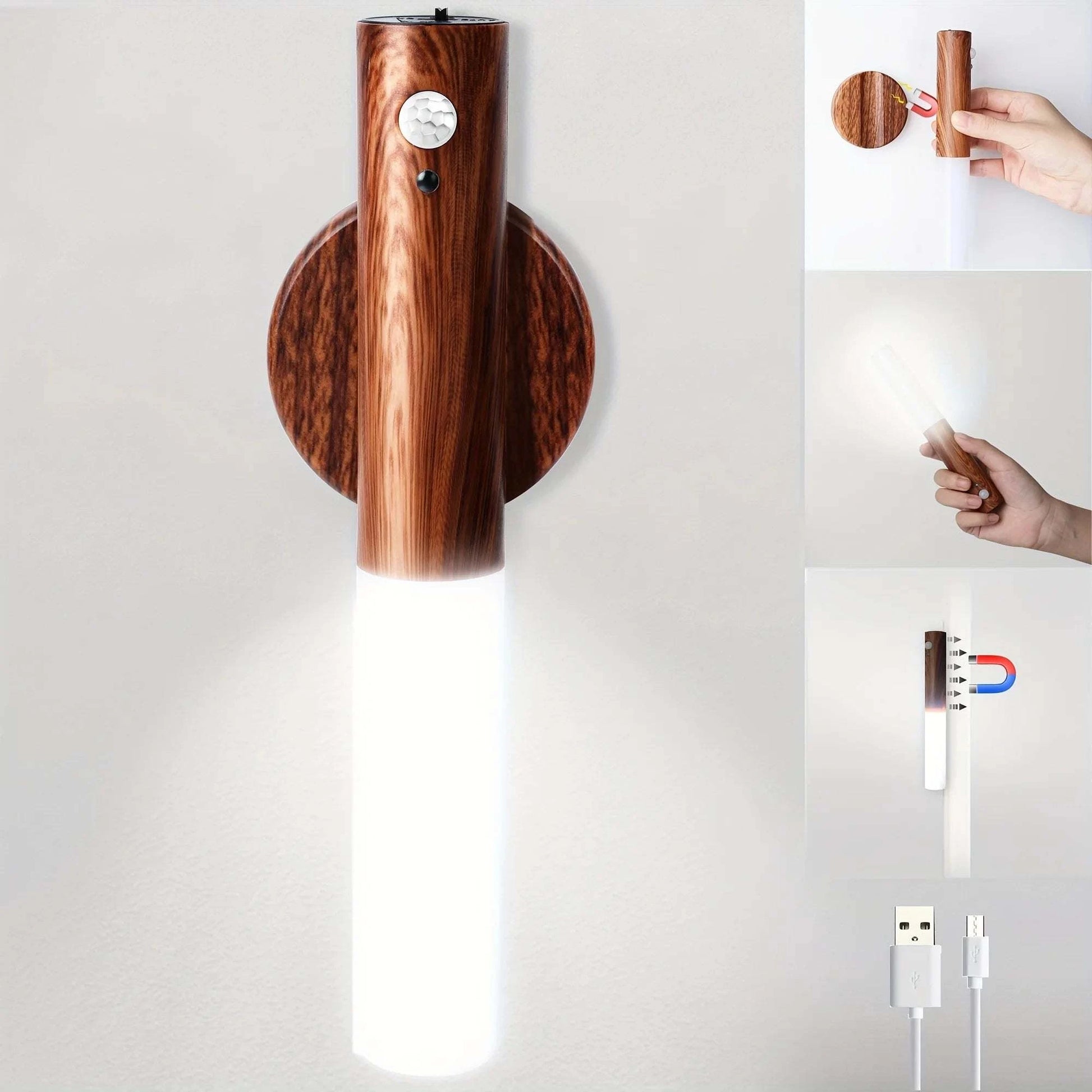 Wood Motion Sensor Light - GeniePanda