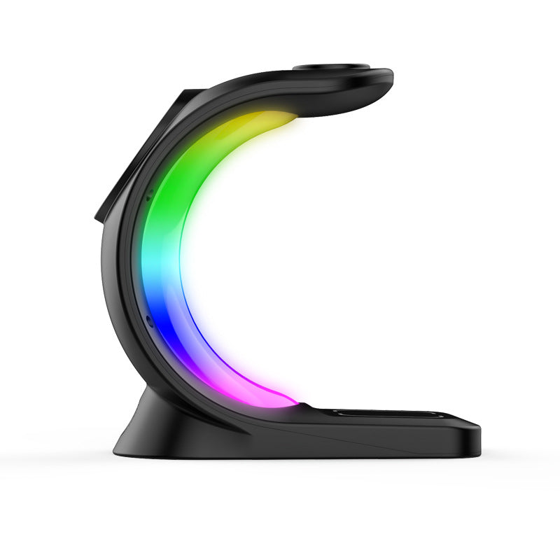 4-in-1 Magnetic Wireless Charger with Atmosphere Light - GeniePanda