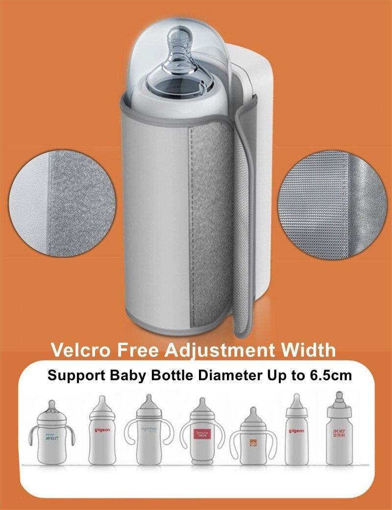 Rechargeable Baby Bottle Warmer with Temperature Display - GeniePanda