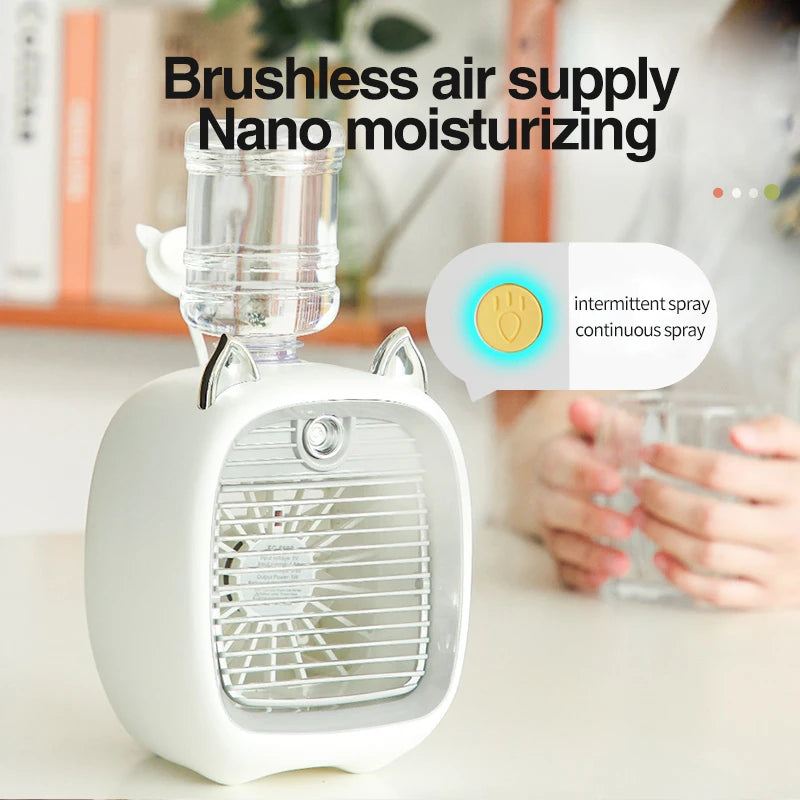 USB Mini Portable Air Conditioner with Humidifier - GeniePanda