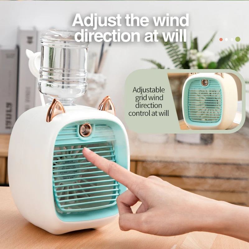 USB Mini Portable Air Conditioner with Humidifier - GeniePanda