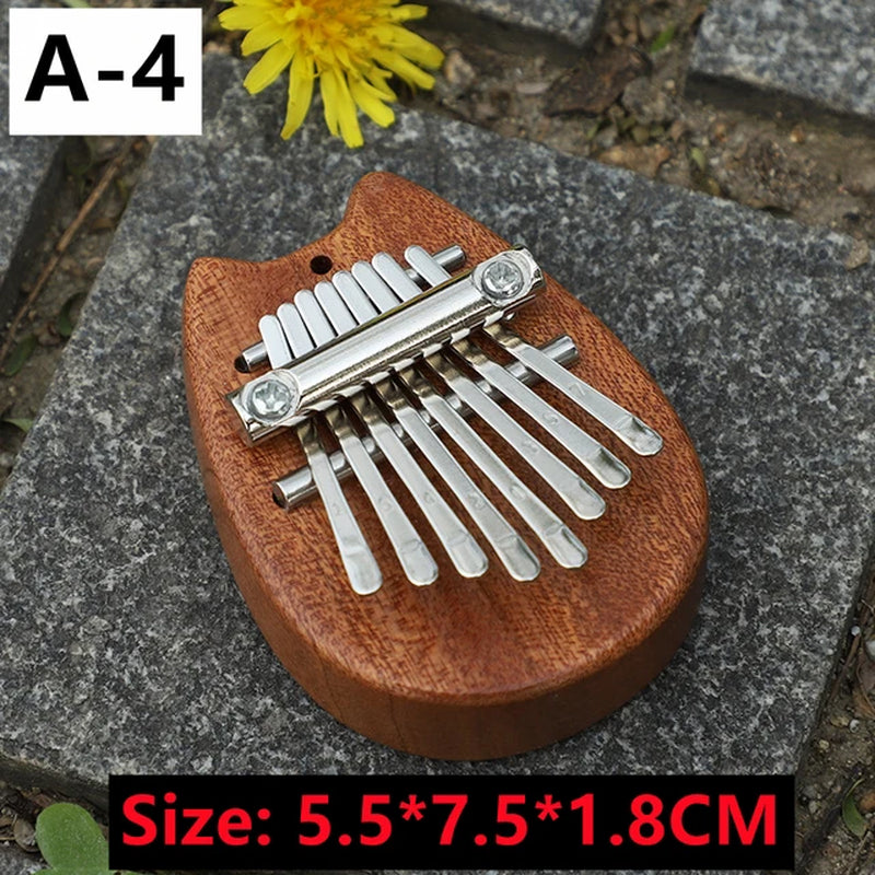 Mini 8-Key Kalimba Thumb Piano Pendant - GeniePanda