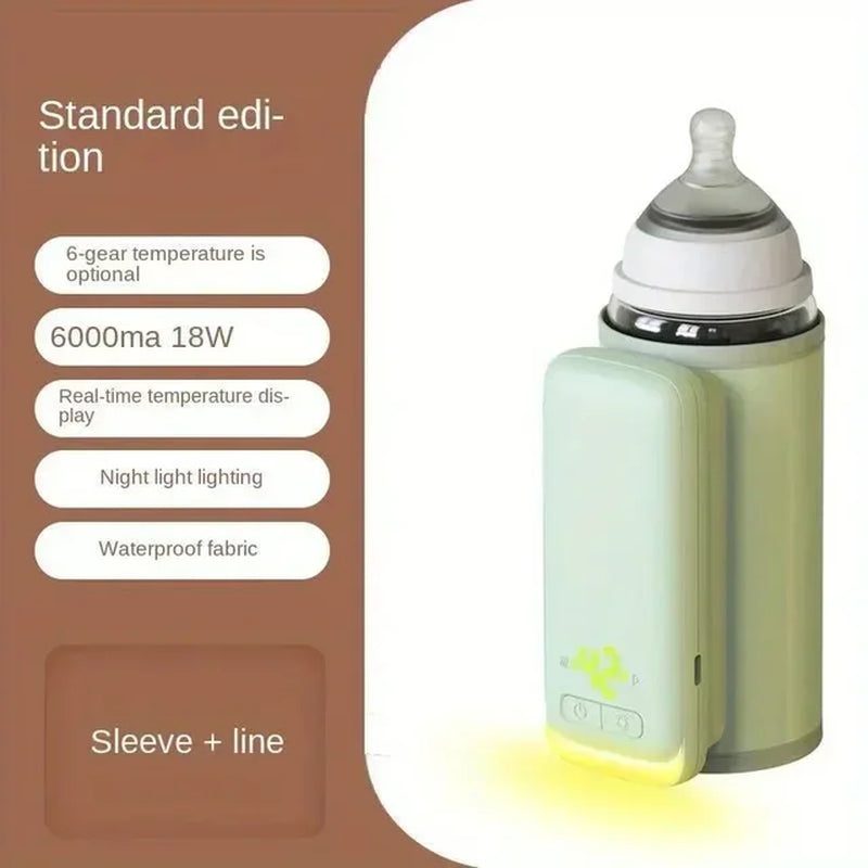 Rechargeable Baby Bottle Warmer with Temperature Display - GeniePanda