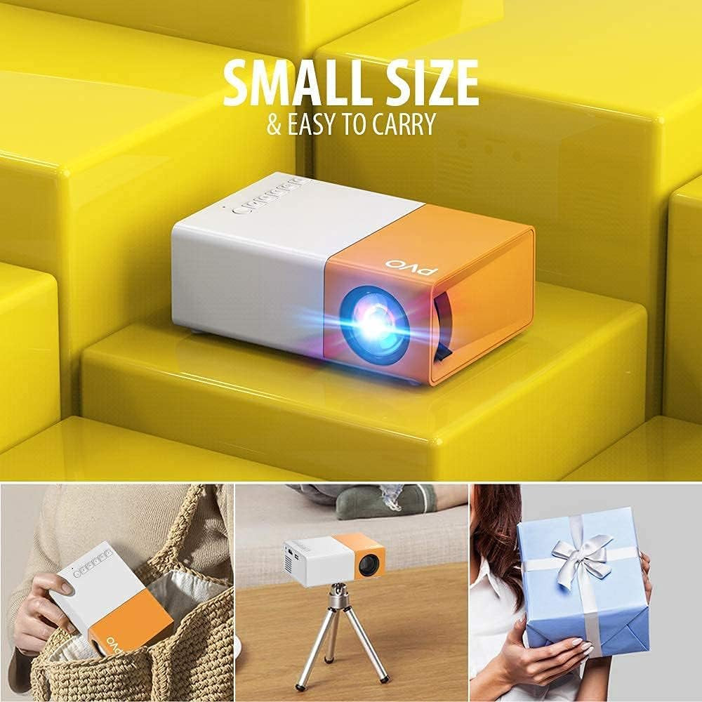 Portable Mini Projector for Kids and Home Theater - GeniePanda