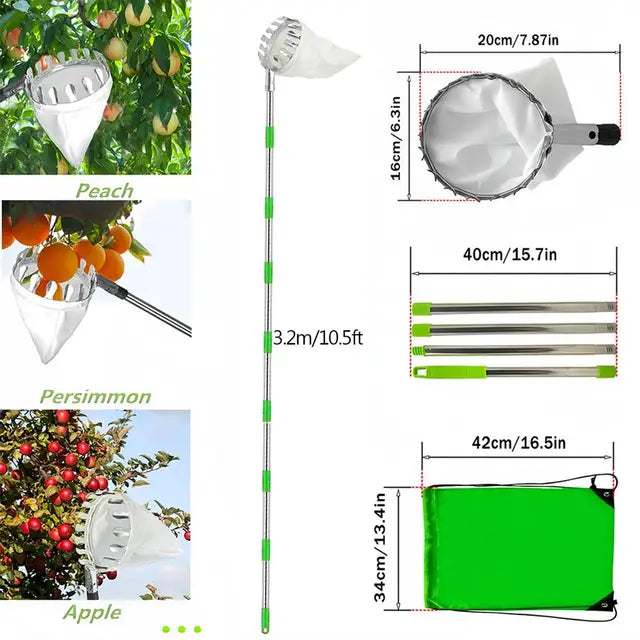 SkyHarvest™ Deluxe Fruit Picker - GeniePanda