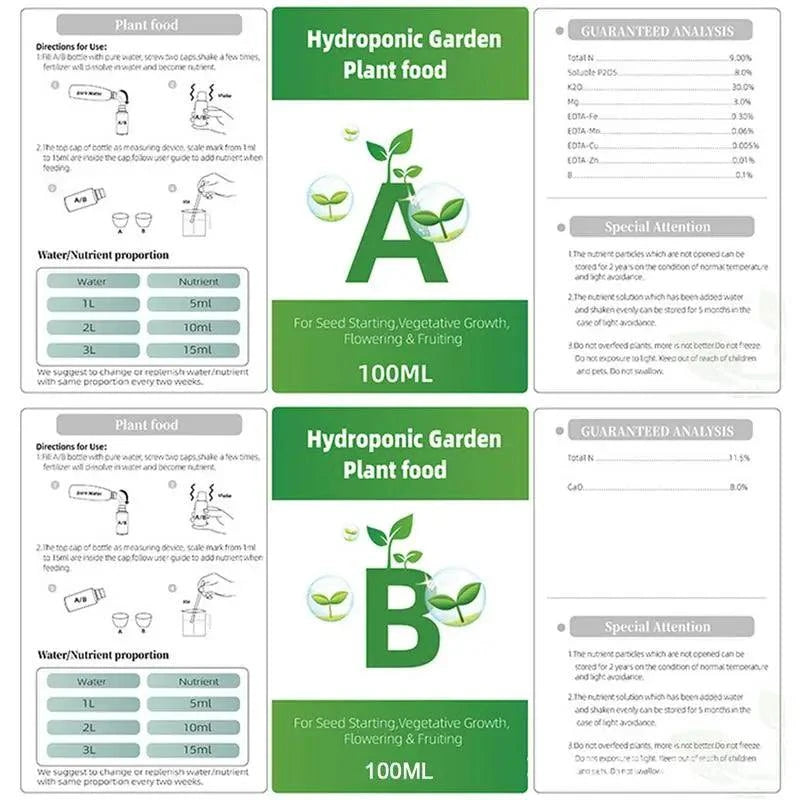 General Hydroponics A&B Nutrient Solution - GeniePanda