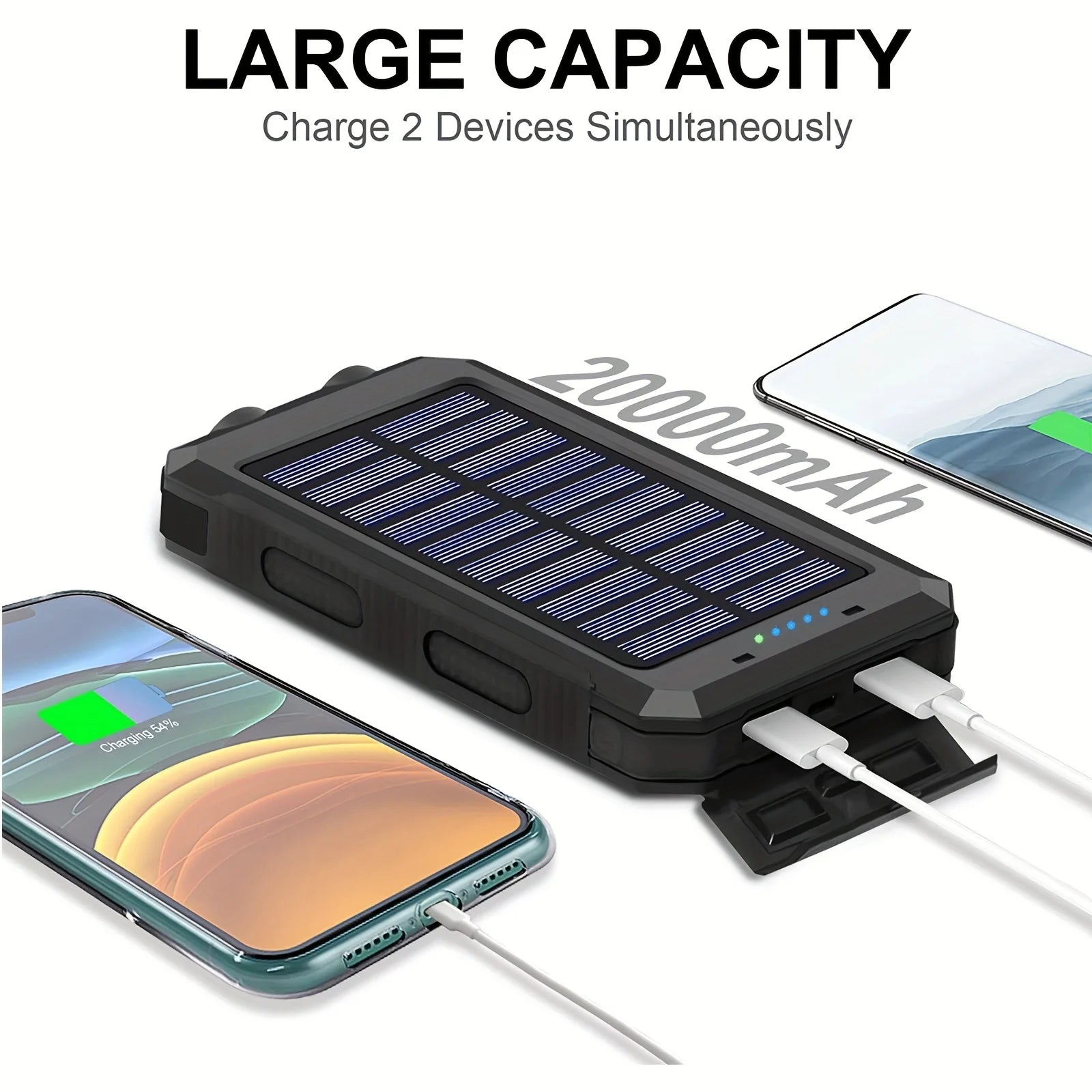 SunVault 20K™ : The Ultimate Solar Power Bank for Your Adventures - GeniePanda