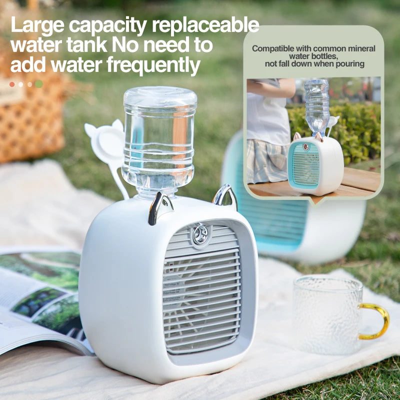 USB Mini Portable Air Conditioner with Humidifier - GeniePanda