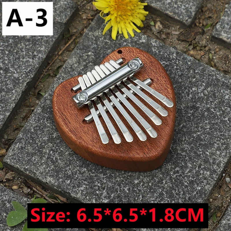 Mini 8-Key Kalimba Thumb Piano Pendant - GeniePanda