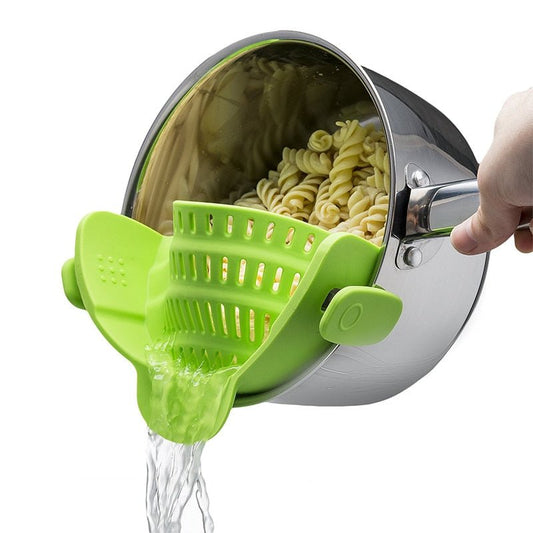 Universal Silicone Clip-on Pot Strainer - GeniePanda