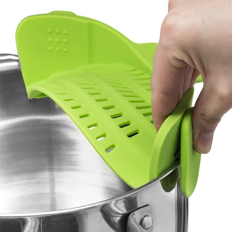 Universal Silicone Clip-on Pot Strainer - GeniePanda