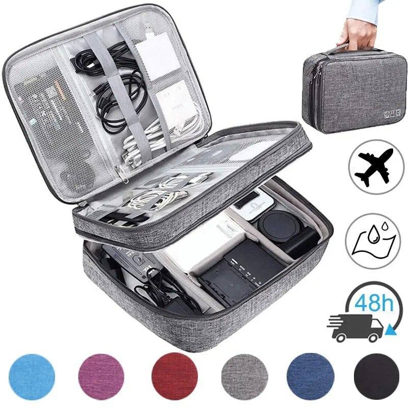 Waterproof Travel Cable Organizer Bag - GeniePanda